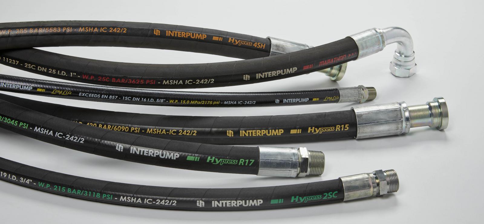 An image of hydraulic hose assemblies.