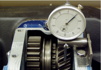 Example of a dial indicator in a PTO. 