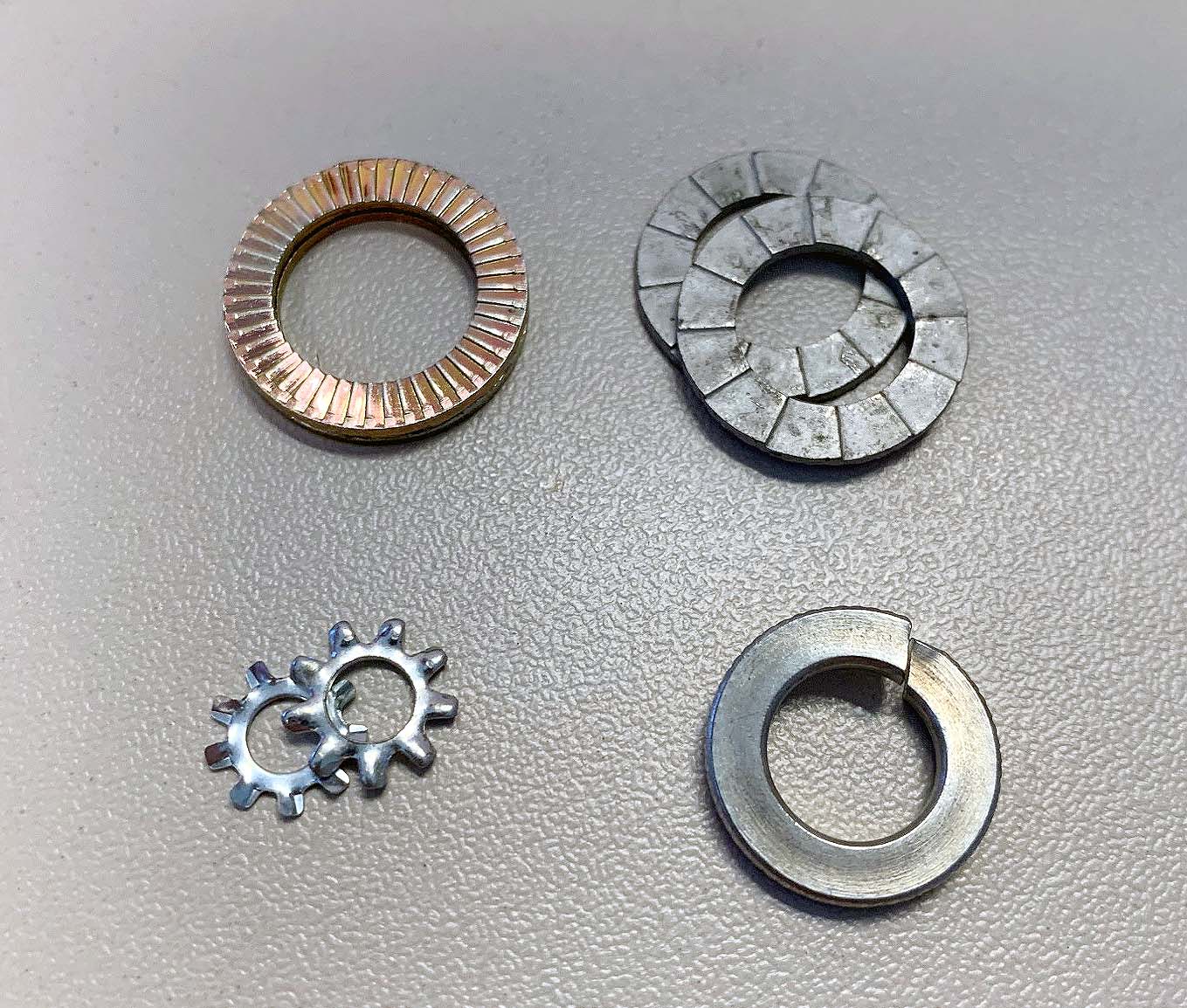 An image of lock washers.
